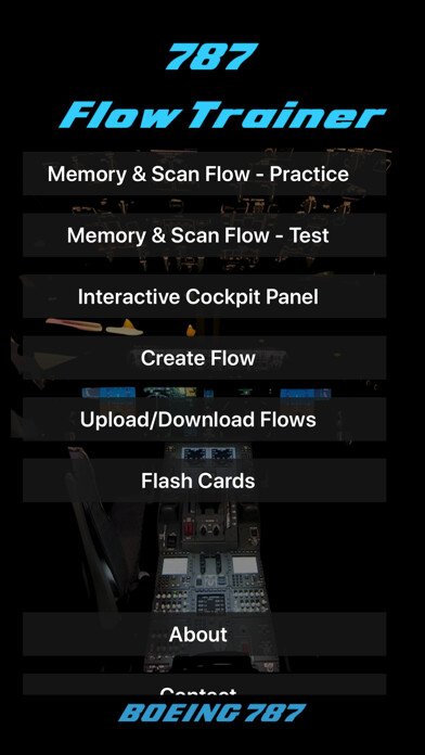 Emulate iPhone app 787 Flow & Emergency Trainer using MyAndroid