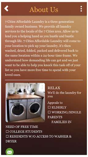 Run android online APK 7 Cities Affordable Laundry Service from MyAndroid or emulate 7 Cities Affordable Laundry Service using MyAndroid