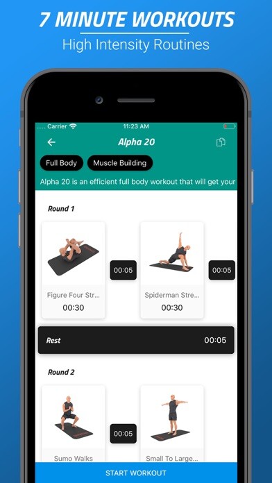 Emulate iPhone app 7 Minutes Workouts PRO using MyAndroid Emulate iPhone app 7 Minutes Workouts PRO using MyAndroid