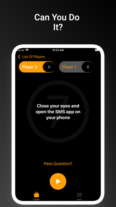 Emulate iPhone app 7 Second Rule: Party Cards using MyAndroid Emulate iPhone app 7 Second Rule: Party Cards using MyAndroid