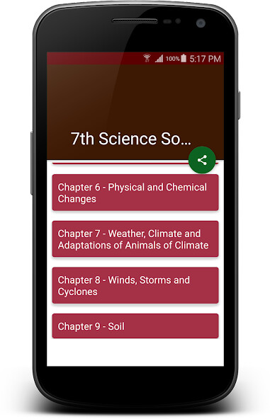 Run android online APK 7th Class Science Solutions - CBSE from MyAndroid or emulate 7th Class Science Solutions - CBSE using MyAndroid