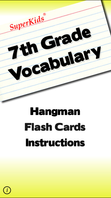 Emulate iPhone app 7th Grade Vocabulary using MyAndroid