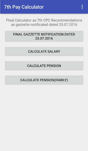 Run android online APK 7th Pay Final Calculator from MyAndroid or emulate 7th Pay Final Calculator using MyAndroid