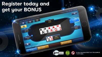 Emulate iPhone app 888 Poker NJ: Real Money Games using MyAndroid