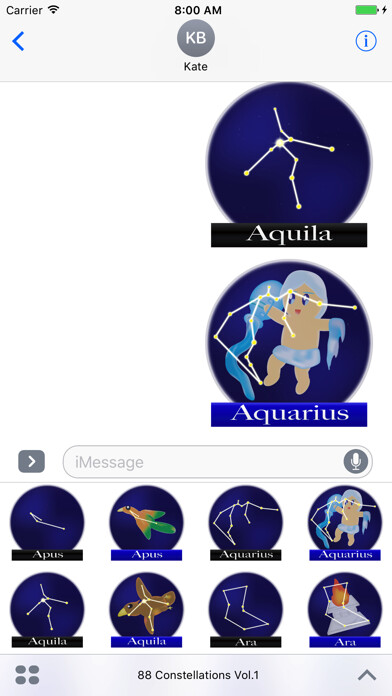 Emulate iPhone app 88 Constellations Vol.1 using MyAndroid