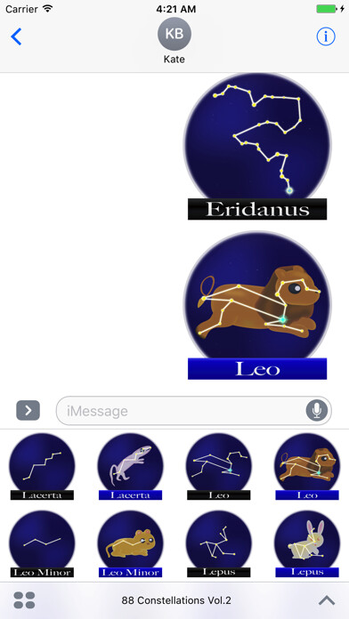 Emulate iPhone app 88 Constellations Vol.2 using MyAndroid