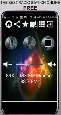 Emulate Android APK 89X CIMX-FM Windsor 88.7 FM