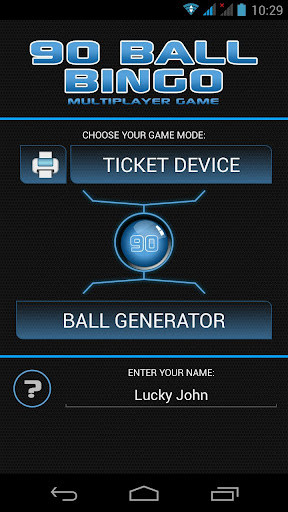 Emulate Android APK 90 Ball Bingo