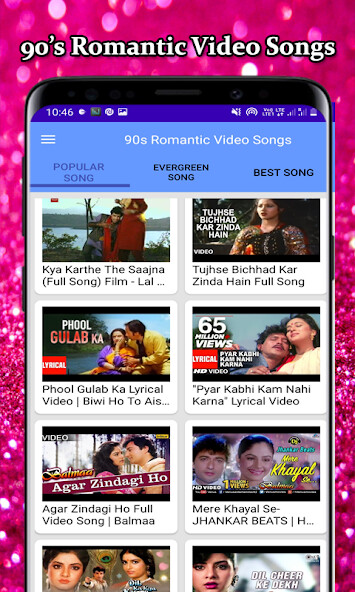Run android online APK 90s Hindi HD Video Songs from MyAndroid or emulate 90s Hindi HD Video Songs using MyAndroid