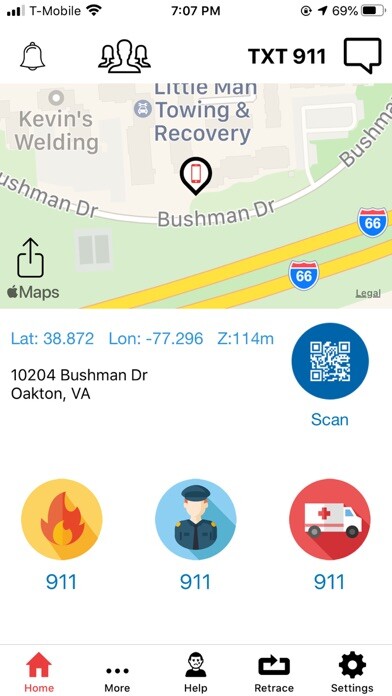 Emulate iPhone app 911 Help SMS using MyAndroid Emulate iPhone app 911 Help SMS using MyAndroid