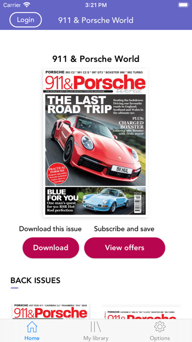 Emulate iPhone app 911 & Porsche World Magazine using MyAndroid