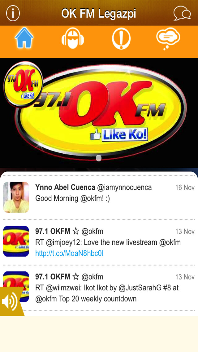 Emulate iPhone app 91.7 OK FM using MyAndroid