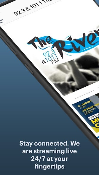 Emulate iPhone app 92.3 & 101.1 The River using MyAndroid
