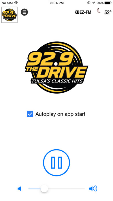 Emulate iPhone app 92.9 The Drive using MyAndroid Emulate iPhone app 92.9 The Drive using MyAndroid