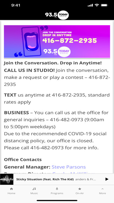 Emulate iPhone app 93.5 Today Radio using MyAndroid Emulate iPhone app 93.5 Today Radio using MyAndroid