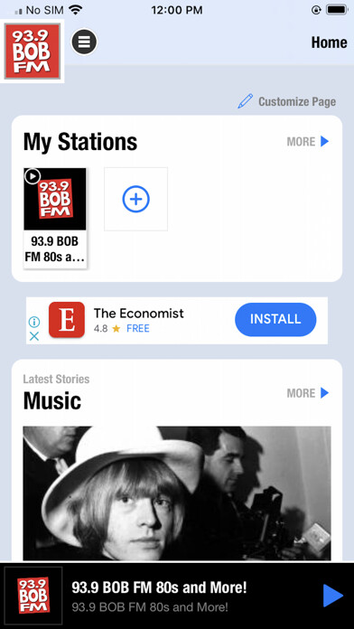 Emulate iPhone app 93.9 Bob FM using MyAndroid Emulate iPhone app 93.9 Bob FM using MyAndroid
