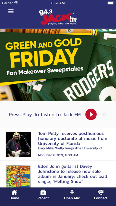 Emulate iPhone app 94.3 Jack FM Fox Cities using MyAndroid Emulate iPhone app 94.3 Jack FM Fox Cities using MyAndroid