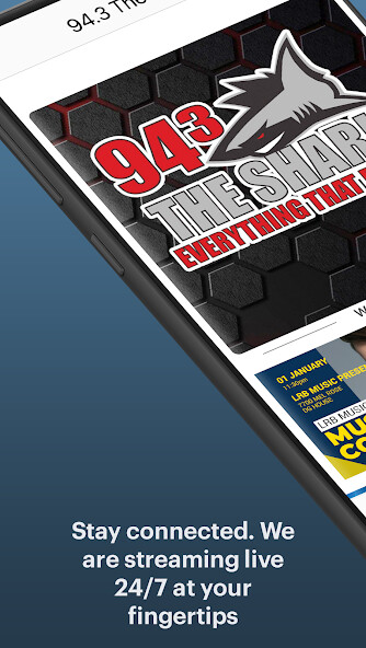 Emulate iPhone app 94.3 The Shark using MyAndroid Emulate iPhone app 94.3 The Shark using MyAndroid