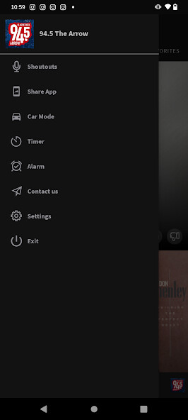 Emulate iPhone app 94.5 The Arrow using MyAndroid Emulate iPhone app 94.5 The Arrow using MyAndroid