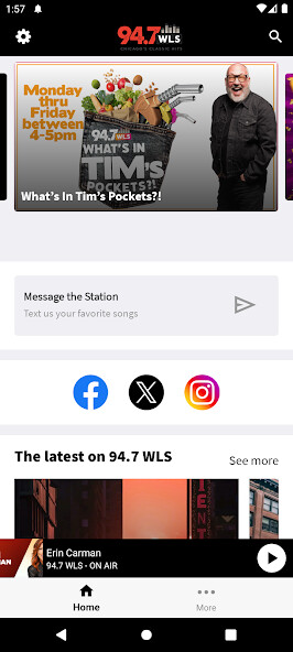 Emulate iPhone app 94.7 WLS-FM using MyAndroid Emulate iPhone app 94.7 WLS-FM using MyAndroid