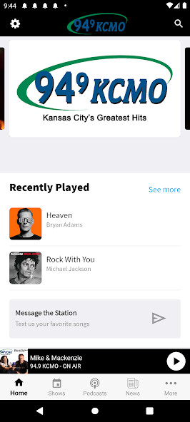 Emulate iPhone app 94.9 KCMO using MyAndroid Emulate iPhone app 94.9 KCMO using MyAndroid
