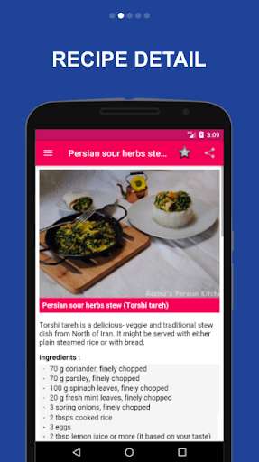 Run android online APK 95+ Persian Recipes from MyAndroid or emulate 95+ Persian Recipes using MyAndroid