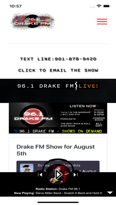 Emulate iPhone app 96.1 Drake FM using MyAndroid Emulate iPhone app 96.1 Drake FM using MyAndroid