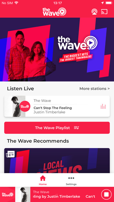 Emulate iPhone app 96.4 The Wave using MyAndroid Emulate iPhone app 96.4 The Wave using MyAndroid
