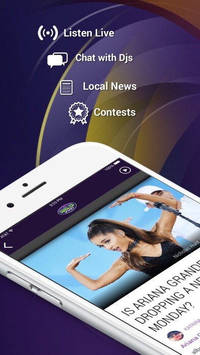 Emulate iPhone app 96.5 KVKI - Shreveport (KVKI) using MyAndroid Emulate iPhone app 96.5 KVKI - Shreveport (KVKI) using MyAndroid
