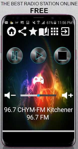 Run android online APK 96.7 CHYM-FM Kitchener 96.7 FM CA App Radio Free L from MyAndroid or emulate 96.7 CHYM-FM Kitchener 96.7 FM CA App Radio Free L using MyAndroid