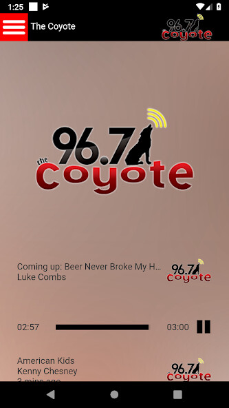 Run android online APK 96.7 The Coyote from MyAndroid or emulate 96.7 The Coyote using MyAndroid