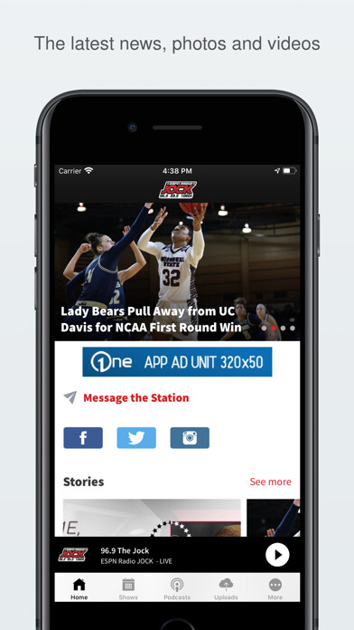 Emulate iPhone app 96.9 The Jock using MyAndroid Emulate iPhone app 96.9 The Jock using MyAndroid