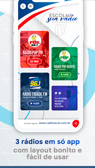 Run android online APK 96 fm Rio Verde from MyAndroid or emulate 96 fm Rio Verde using MyAndroid