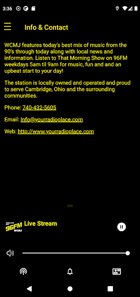 Run android online APK 96FM WCMJ from MyAndroid or emulate 96FM WCMJ using MyAndroid