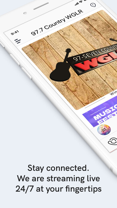 Emulate iPhone app 97.7 Country WGLR using MyAndroid Emulate iPhone app 97.7 Country WGLR using MyAndroid