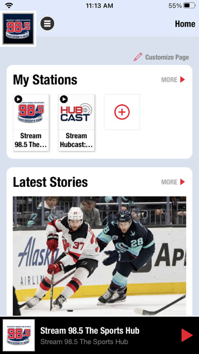 Emulate iPhone app 98.5 The Sports Hub using MyAndroid Emulate iPhone app 98.5 The Sports Hub using MyAndroid