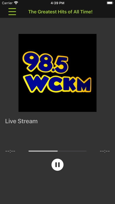 Emulate iPhone app 98.5 WCKM using MyAndroid