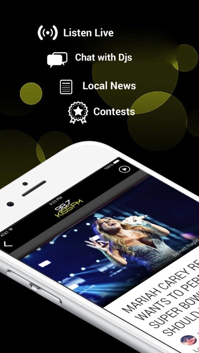Emulate iPhone app 98.7 Kiss FM (KELI) using MyAndroid Emulate iPhone app 98.7 Kiss FM (KELI) using MyAndroid