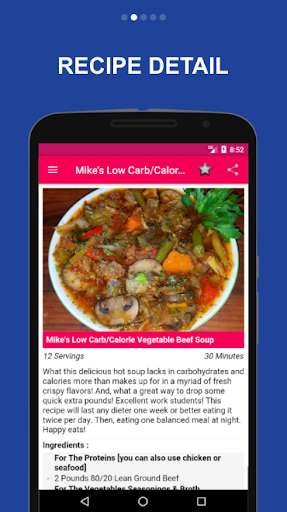 Emulate Android APK 999 Vegetables Recipes