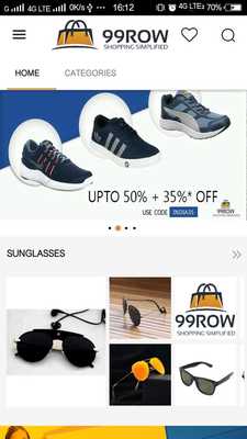 Emulate Android APK 99ROW : Online Shopping App