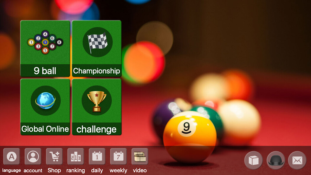 Run android online APK 9 ball billiard offline online from MyAndroid or emulate 9 ball billiard offline online using MyAndroid