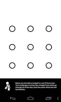 Emulate Android APK 9 Dots brain challenge puzzle Emulate Android APK 9 Dots brain challenge puzzle