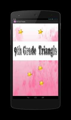 Emulate Android APK 9th Grade Triangle