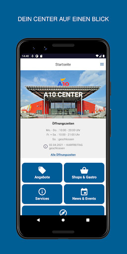 Run android online APK A10 Center Wildau from MyAndroid or emulate A10 Center Wildau using MyAndroid