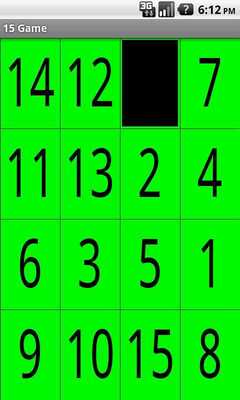 Emulate Android APK A 15 Puzzle Game