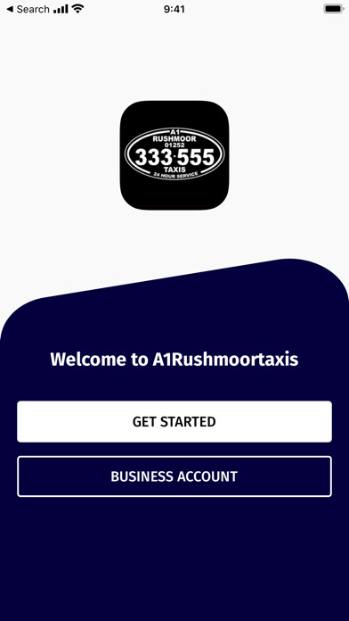 Emulate iPhone app A1 Rushmoor Taxis using MyAndroid