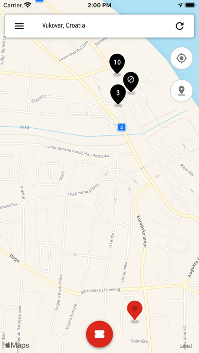 Emulate iPhone app A1 smart parking using MyAndroid