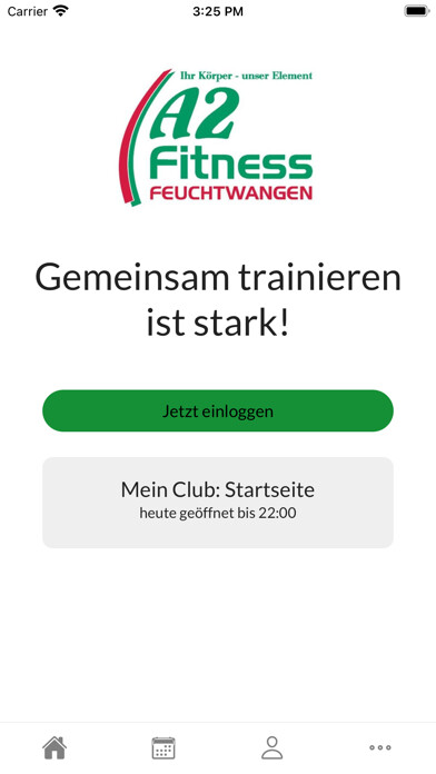 Emulate iPhone app A2 Fitness Feuchtwangen using MyAndroid