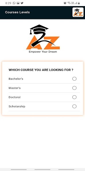 Run android online APK A2Z Study Abroad from MyAndroid or emulate A2Z Study Abroad using MyAndroid