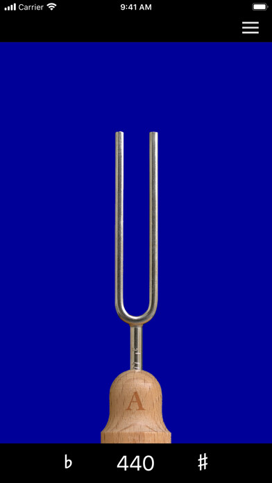 Emulate iPhone app A–440 Tuning Fork using MyAndroid Emulate iPhone app A–440 Tuning Fork using MyAndroid